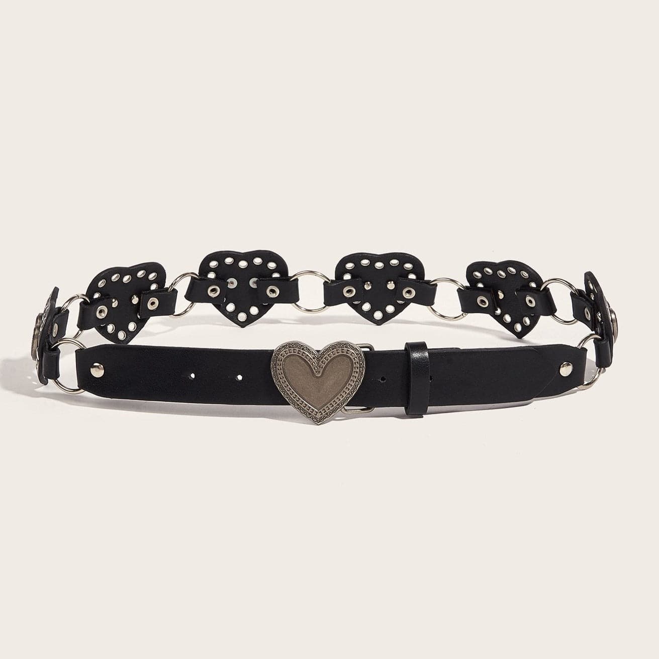 Heart o ring hollow out belt