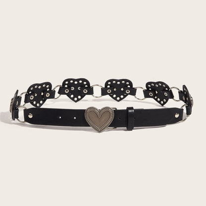 Heart o ring hollow out belt
