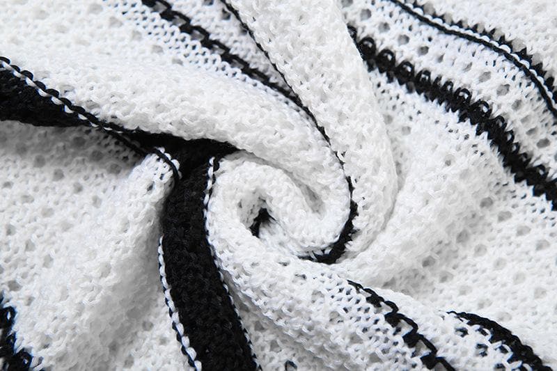 Long sleeve knitted maxi skirt set