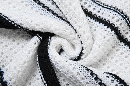 Long sleeve knitted maxi skirt set