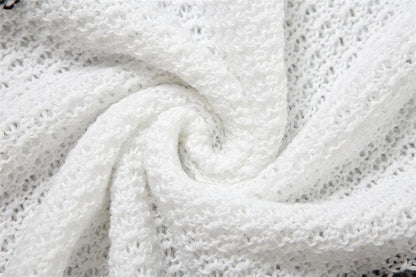 Knitted cross front tube maxi dress