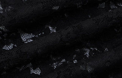 Lace see through hollow out cami cut out maxi dress