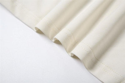 Halter cowl neck backless top