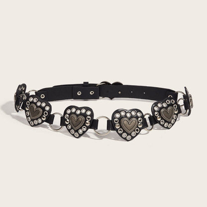 Heart o ring hollow out belt