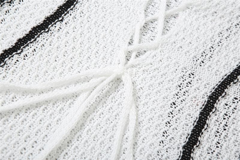 Knitted cross front tube maxi dress-final-sale