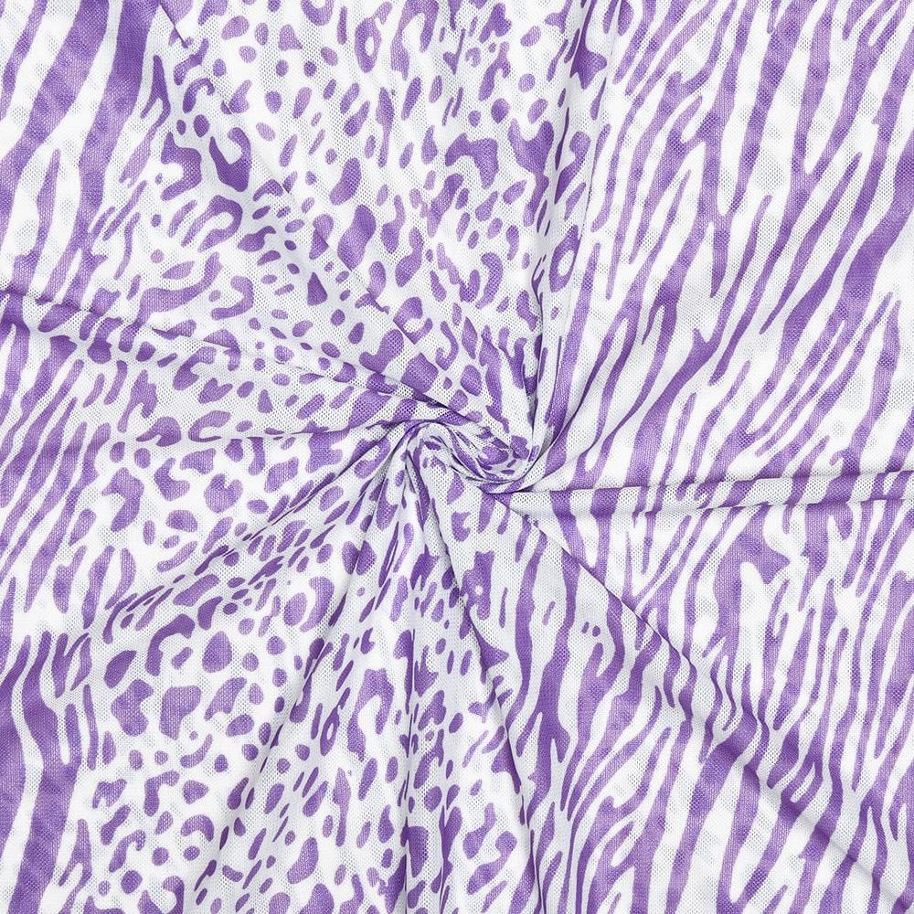 Halter one shoulder leopard print sheer mesh maxi dress