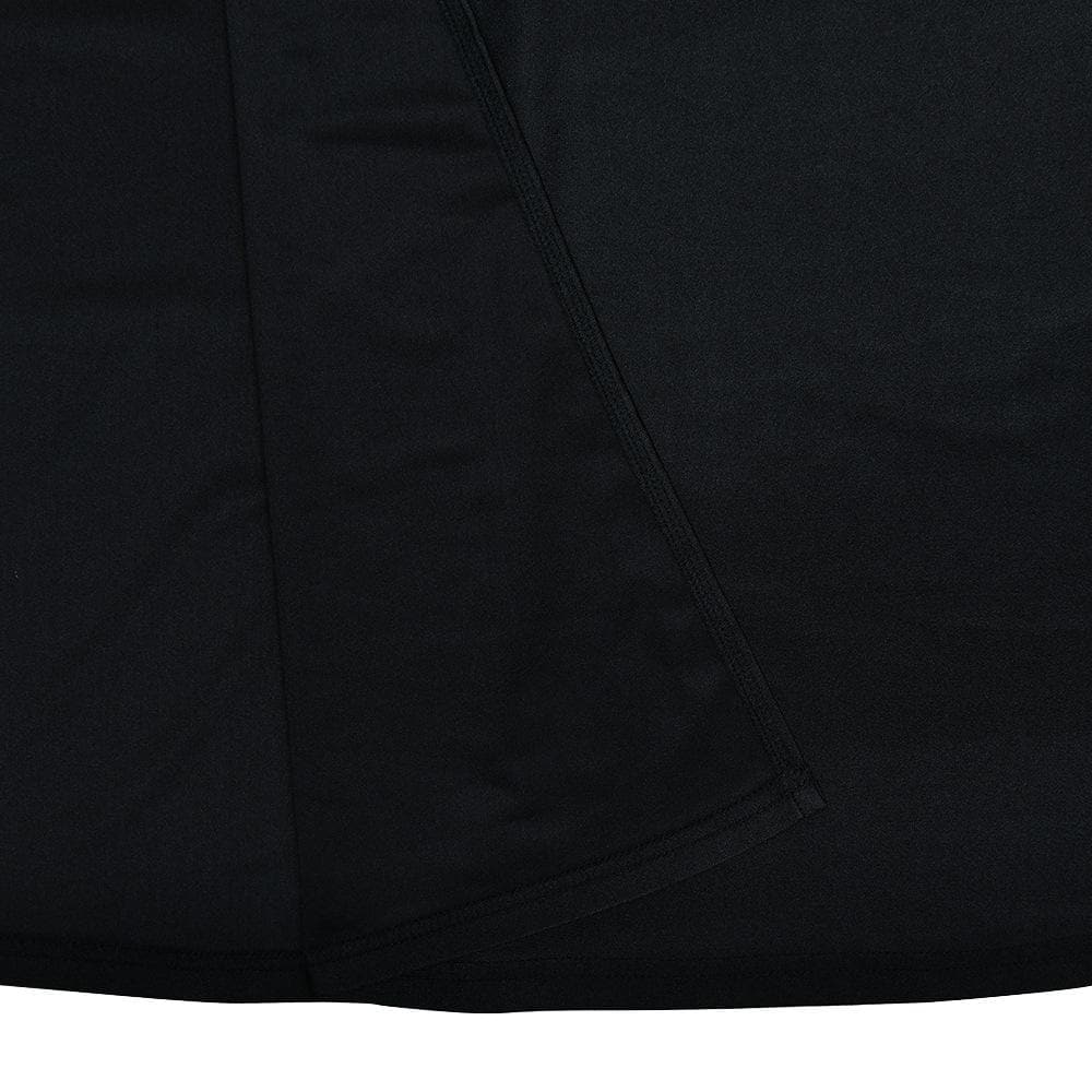 Off shoulder gloves flower applique high slit tube maxi dress