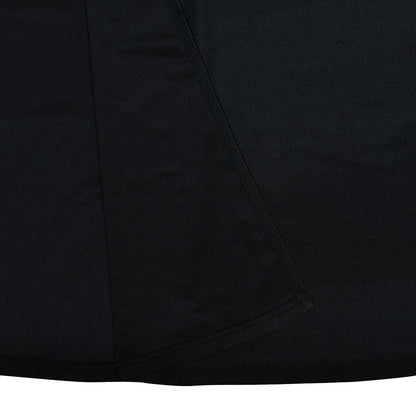 Off shoulder gloves flower applique high slit tube maxi dress