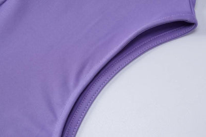 Slit sleeveless hoodie solid maxi dress-final-sale