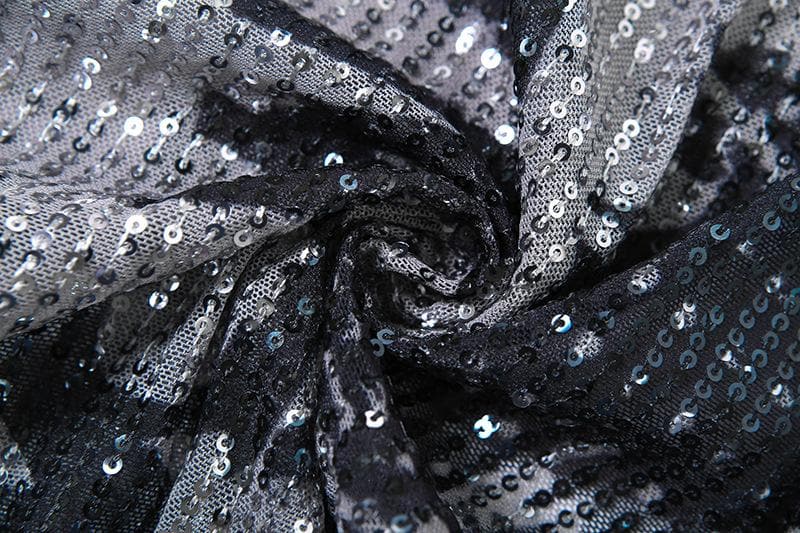 Halter cowl neck glitter buckle print top