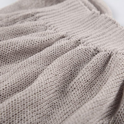 Halter knitted ribbed backless solid top