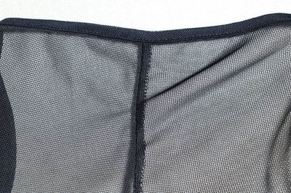 Halter long sleeve mesh patchwork beaded mini dress