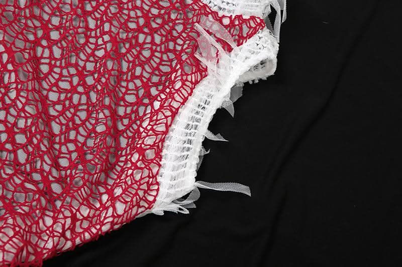 High neck patchwork tassels backless maxi dress