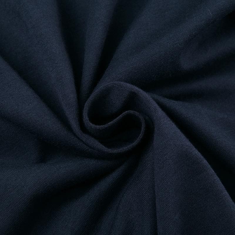 Button long sleeve "1986" pattern contrast top