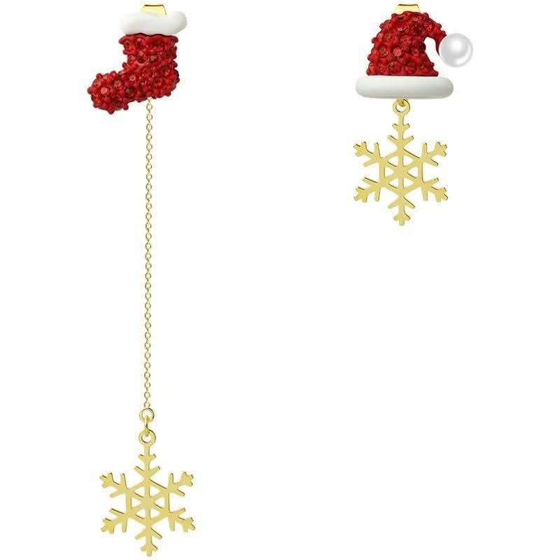 Irregular pendant christmas tree decor drop earrings