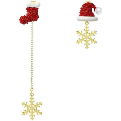 Irregular pendant christmas tree decor drop earrings
