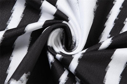 Striped contrast sleeveless round neck maxi dress-final-sale