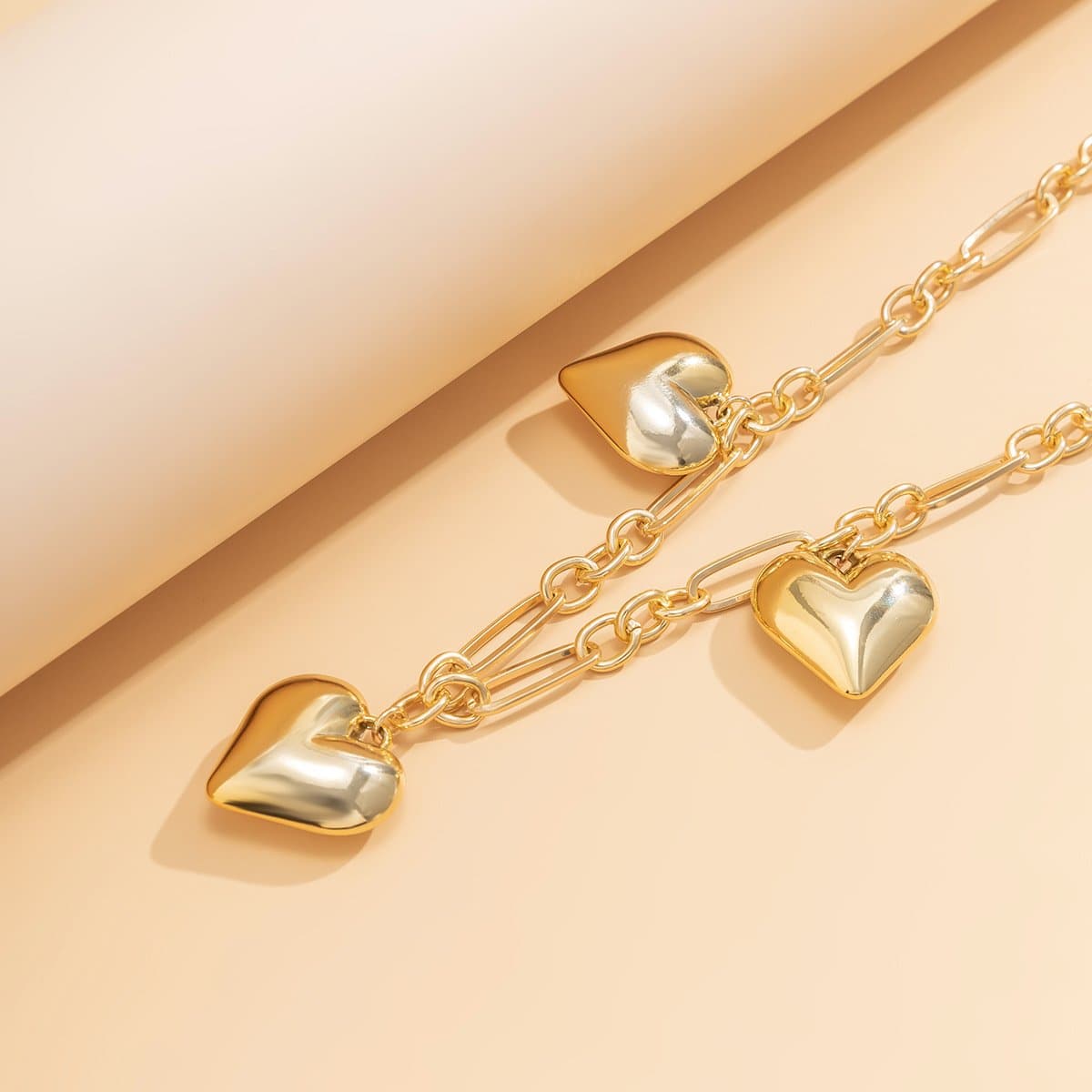 Heart pendant solid waist chain