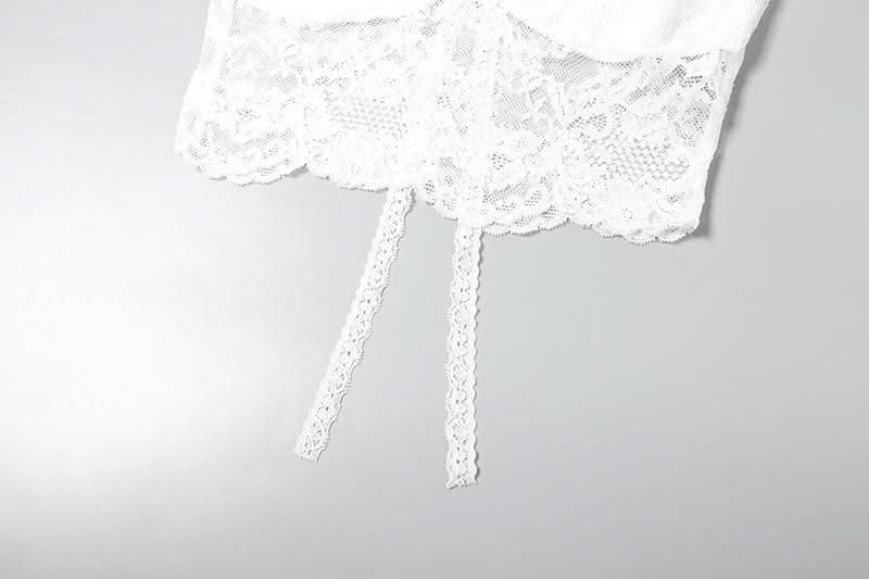 Halter v neck lace cami top