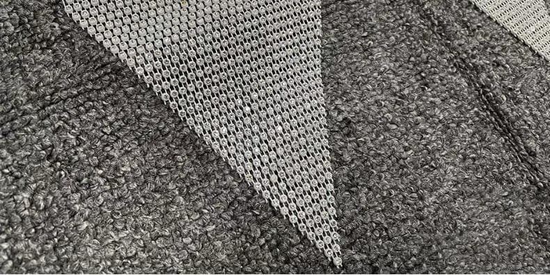 Halter fishnet beaded see through metal chain top