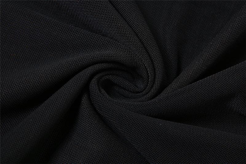 Halter cowl neck flower applique ruffle maxi dress