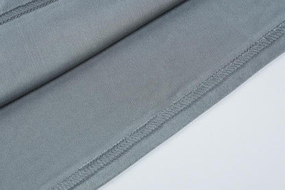 High neck long sleeve zip-up solid maxi dress