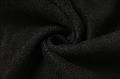 Fluffy leopard print patchwork button zip-up cami mini dress