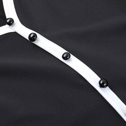 Long flared sleeve v neck button slit ruffle maxi dress