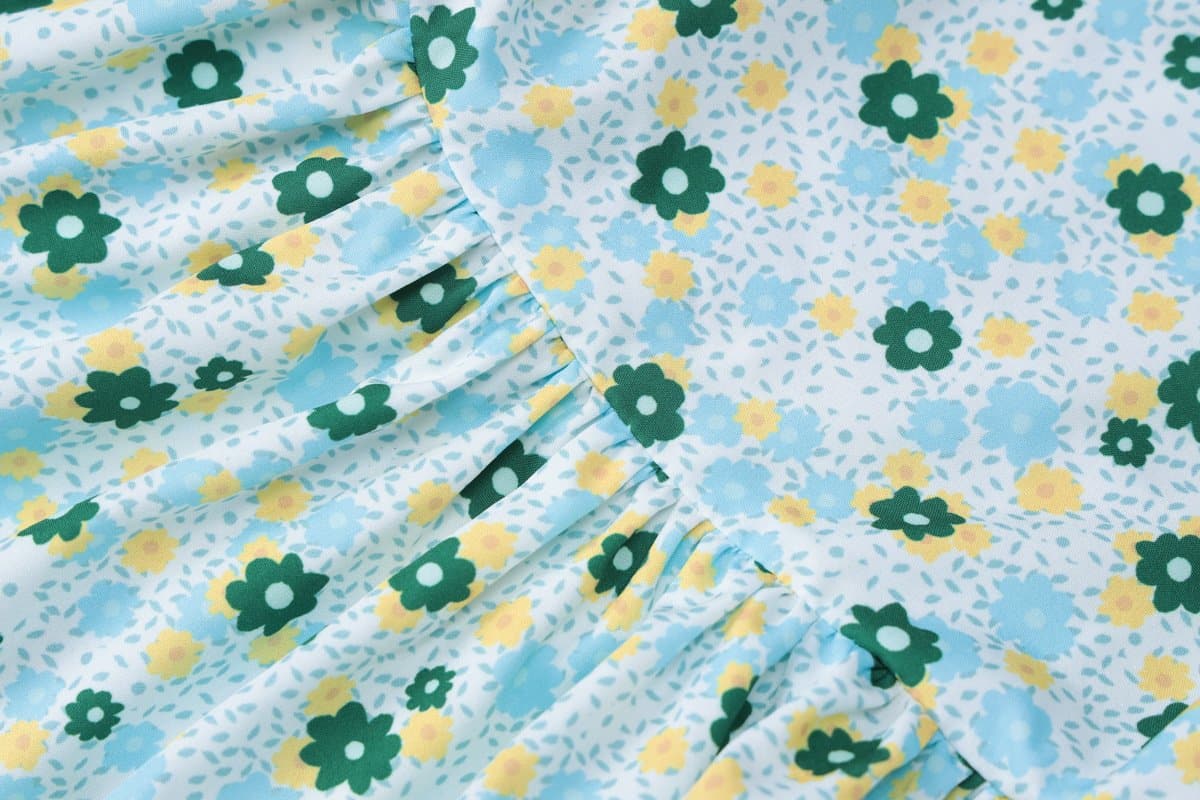 Flower print ruched tube mini dress