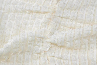 Textured off shoulder irregular long sleeve ruched slit mini skirt set-final-sale