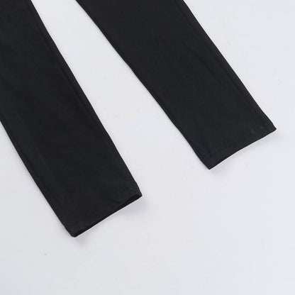 Irregular long sleeve hollow out gloves jumpsuit