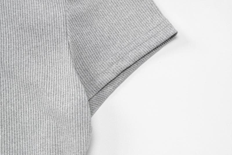 Short sleeve crewneck drawstring pant set