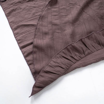 Ruffle knotted zip-up maxi skirt