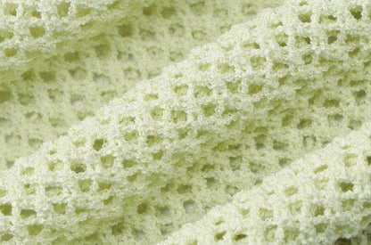 Knitted cross back see through cami maxi dress