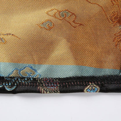 Halter hollow out dragon embroidery crop cut out top