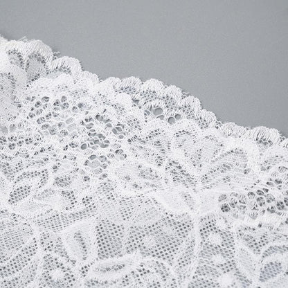 Off shoulder gloves patchwork lace mini dress