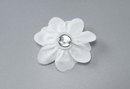 Flower applique one shoulder textured slit cami maxi dress