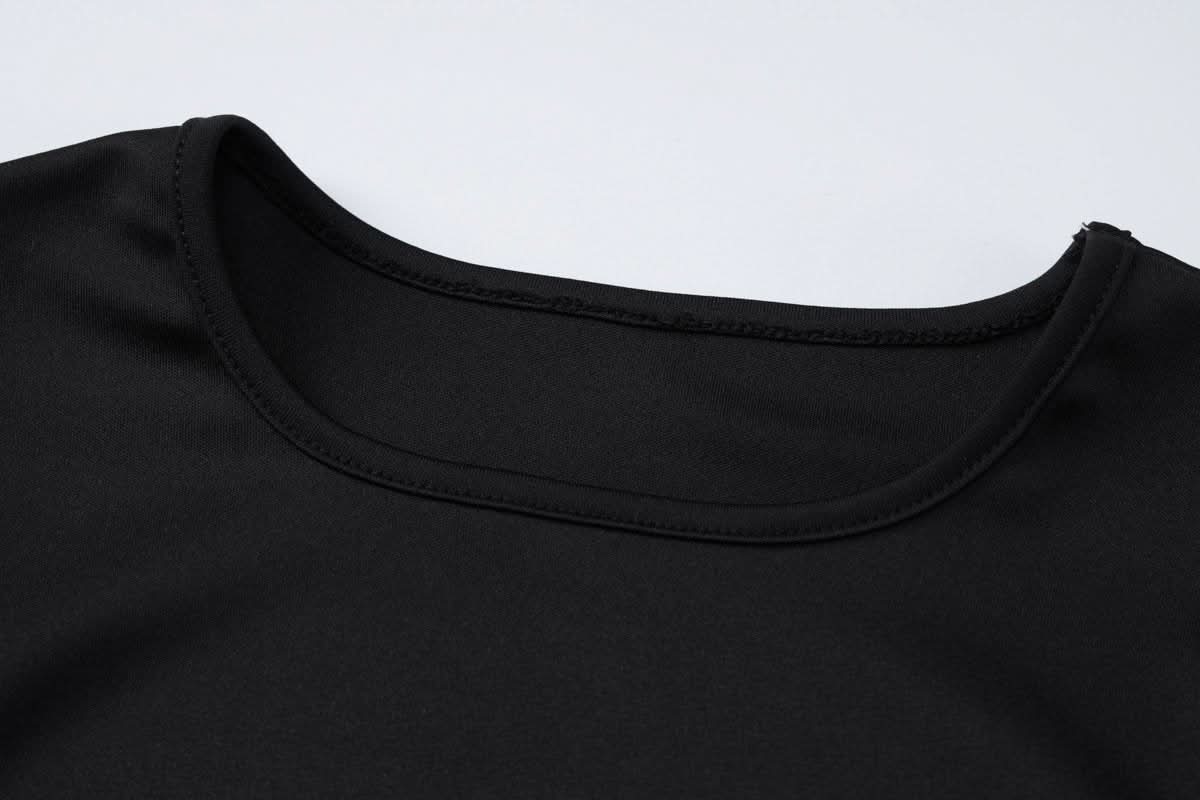 Long sleeve contrast self tie maxi dress