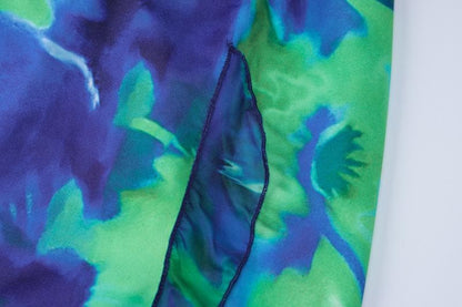 Tie dye ruffle cami maxi dress