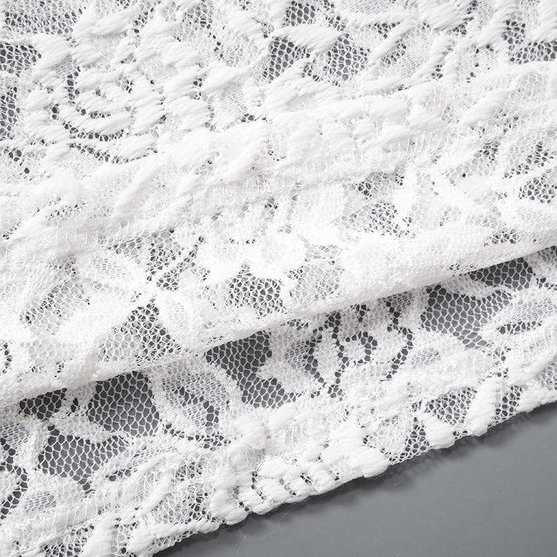 Halter hollow out lace see through cut out maxi dress