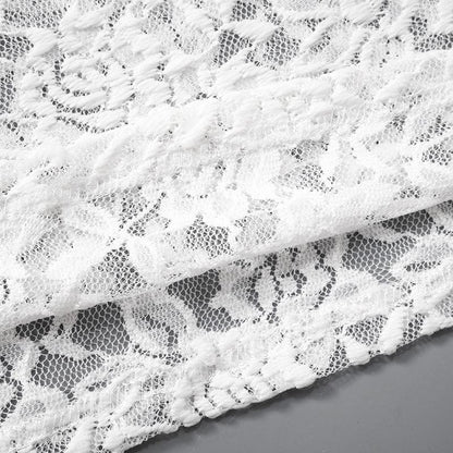 Halter hollow out lace see through cut out maxi dress