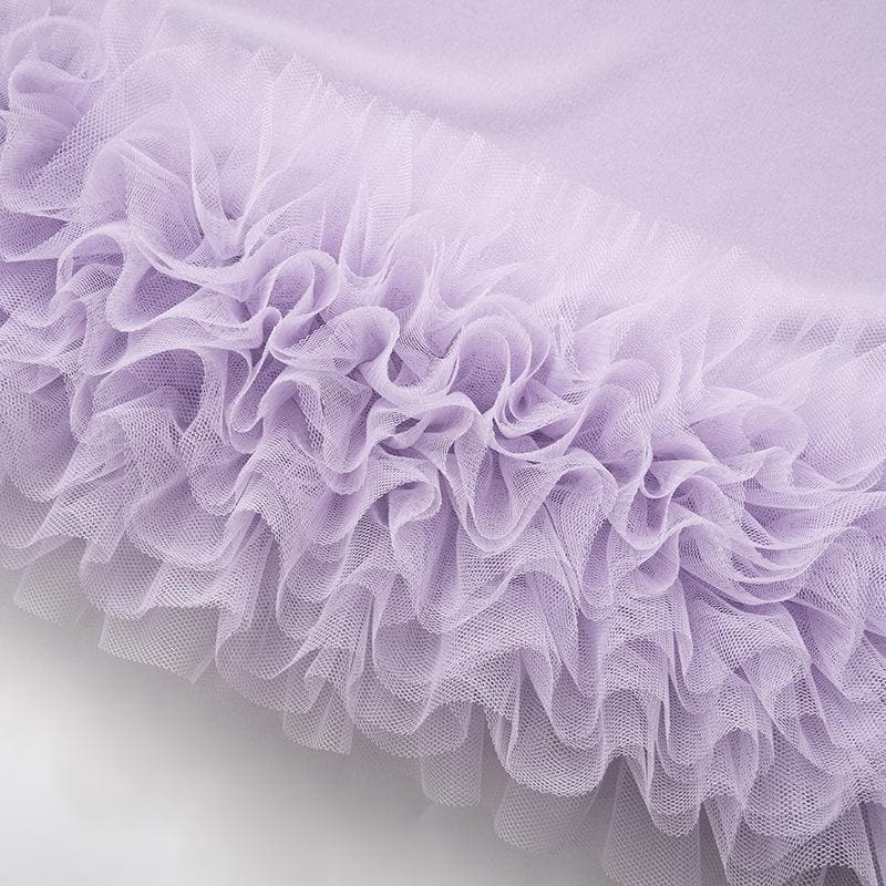 U neck ruffle backless cami maxi dress