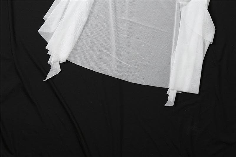 Ruched mesh ruffle sweetheart neck cami maxi dress