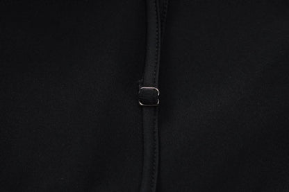 Long sleeve padded backless ruched maxi dress-final-sale