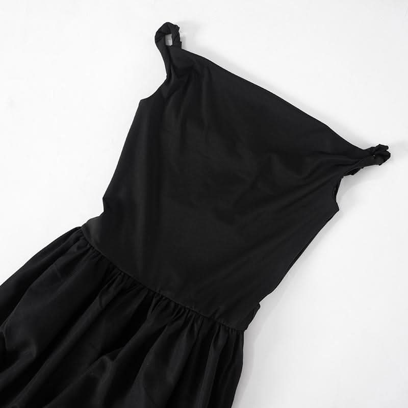 Off shoulder solid backless maxi dress