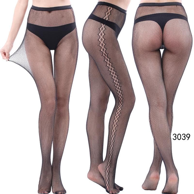 High waist fishnet tights stockings