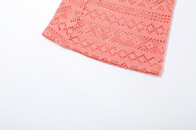 Halter low cut hollow out see through backless jumpsuit