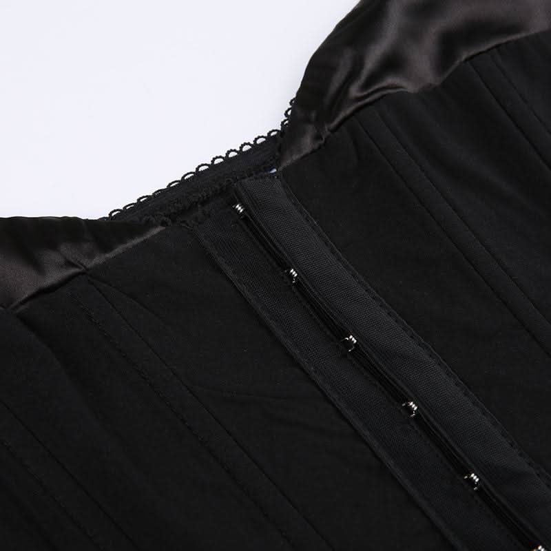 Sweetheart neck corset button cami top