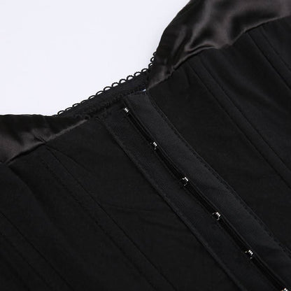Sweetheart neck corset button cami top