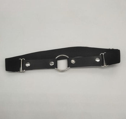 O ring adjustable PU leather thigh band